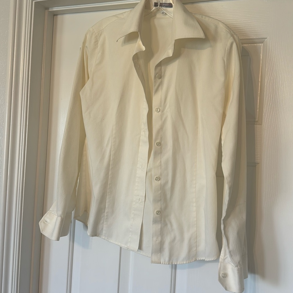 Gino Light Yellow button up size 6